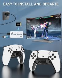 M15 Retro Game Stick, 4K HDMI Output & Wireless Controller Plug and Play Video Game Console with 30000+ Games