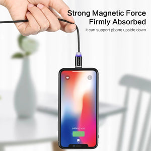 Floveme Led Magnetic Micro USB Type-C Charger Charge Cable