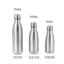 Load image into Gallery viewer, 500-350ML Stainless Sports Water Bottle
