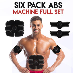 Six Pack Abs Toning Machine Pads Ripped Stomach! Abdominal Muscle Toner Fat Burn