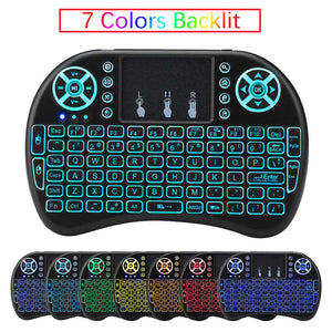 i8 Mini 2.4G Wireless Keyboard Touchpad Color Backlit Air Mouse For Android TV Box Xbox Smart TV PC PS3/PS4 HTPC