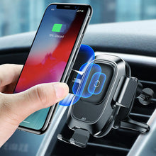 Load image into Gallery viewer, Universal Phone Holder Stand Car Air Vent Mount Mobile Fast Wireless Charger For iphone 11 Samsung Charger 10W