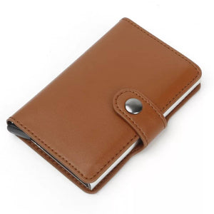 Automatic Wallet Credit Card Holder Case Aluminum