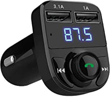 Load image into Gallery viewer, 5V / 3.4A Bluetooth Car Charger Cigarette Lighter FM Transmitter