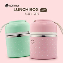 Load image into Gallery viewer, Thermal Lunch Box Leak-Proof Stainless Steel Bento Box
