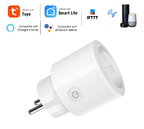 Mini 16A EU Smart Wifi Plug with Power Monitor