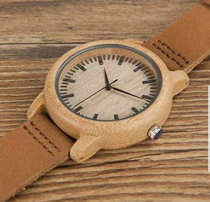 BOBO BIRD Luxury Wooden Men Watch with Real Leather Band