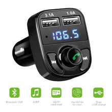Load image into Gallery viewer, 5V / 3.4A Bluetooth Car Charger Cigarette Lighter FM Transmitter
