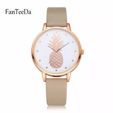 Load image into Gallery viewer, Pineapple Watch Leather Strap Cyprus by Ultimate Shopping CY
