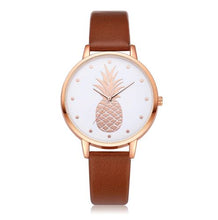 Load image into Gallery viewer, Pineapple Watch Leather Strap Cyprus by Ultimate Shopping CY