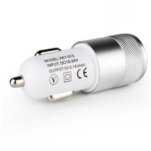 Load image into Gallery viewer, 2.1A 1A Dual 2 Two Port USB Car Charger 12V Power Adapter