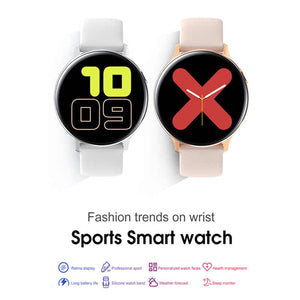 Smart Watch Men Women S20 ECG Full Touch Screen IP68 Waterproof Heart Rate Blood Pressure Smartwatch for Android iOS