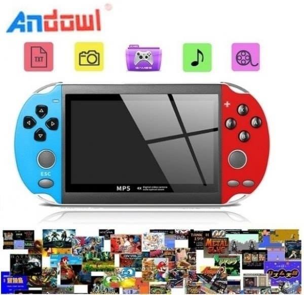 X7 Handheld Game Console Player 4.3 Inch LCD Display 8GB Double-rocker 3000 Classic Game Retro Mini Pocket MP5 Video Game