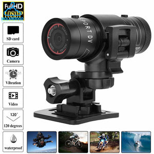 F9 mini Camera HD 1080P Portable Waterproof camera Gun, Bike Motorcycle Helmet Outdoor Sports Action DVR Digital