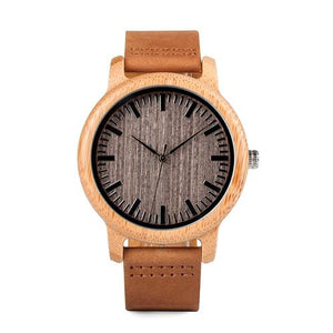 BOBO BIRD Luxury Wooden Men Watch with Real Leather Band